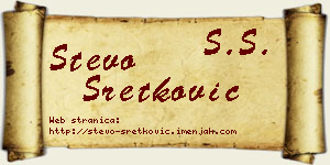 Stevo Sretković vizit kartica